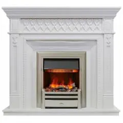 Электрокамин Dimplex Alexandria (белый дуб) с очагом Chesford