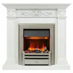 Электрокамин Dimplex Verona с очагом Chesford Белый дуб