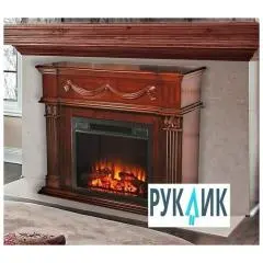 Электрокамин Inter Flame Касабланка (темный дуб) с очагом Foton 21-33 LED FX QZ