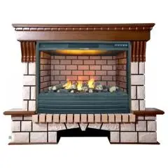 Электрический камин Interflame Exter + Triumph 33 3D