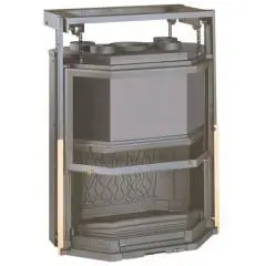 Каминная топка Invicta Prismatic 850 lifting door КРТ (Призматик 850 контргруз с распределителем)