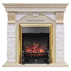 Электрический камин Royal Flame Dublin сланец крем + Fobos FX