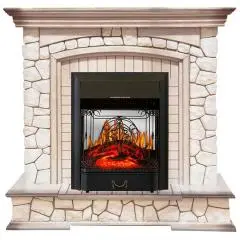 Электрический камин Royal Flame Preston с очагом Majestic FX M Black