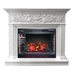 Электрический камин Royal Flame Vision 30 EF LED FX + Palace белый c серебром