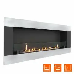 Биокамин в нишу SteelHeat GRAND-H 1500 (Стекло)