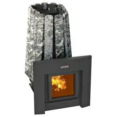 Печь Банная Дровяная Grill'D Cometa 350 Vega Window Max Stone