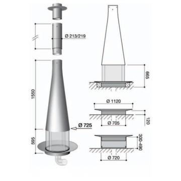 Дровяной камин Focus Filiofocus 2000 центральный 