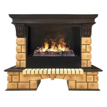 Электрический камин RealFlame Stone Brick 26 + 3D Cassette 630 