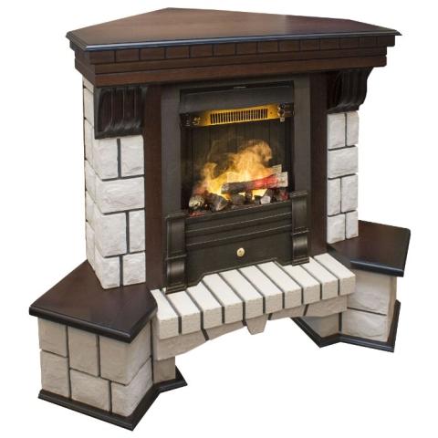 Электрический камин RealFlame Stone Corner + Oregan 3D 