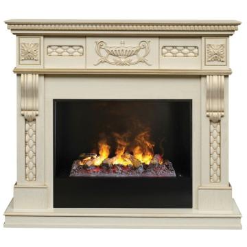 Электрокамин RealFlame Corsica Lux WT 3D Cassette 630 + Black вставка 