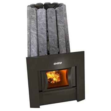 Печь Банная Дровяная Grill'D Cometa 180 Vega Window Stone 