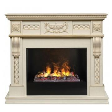 Камин Электрический RealFlame Corsica Lux + 3D Cassette 630 + Black вставка 