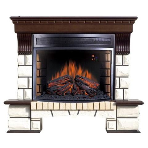 Камин Электрический Royal Flame Pierre Luxe + Panoramic 25 темный дуб 