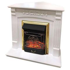 Камин Электрический Royal Flame Sorrento corner белый дуб + Majestic BR